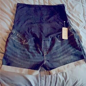 Levi's Dark Blue Denim Shorts - Maternity size XL